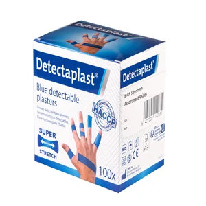 Elastische blauwe textielpleister Detectaplast ass