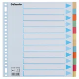 Tabbladen Esselte Premium A4 12-delig karton 23-rings assorti