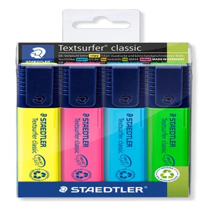 Markeerstift Staedtler 364 Textsurfer assorti 4 st