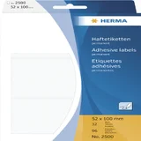 Etiket HERMA 2500 52x100mm wit 96 stuks