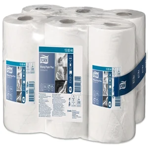 Poetspapier Tork M2 Plus Premium 2-laags 125m wit
