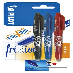 Rollerpen PILOT friXion medium assorti blister à 3
