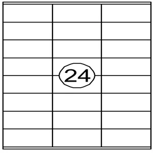 Etiket Quantore 70x36mm 2400 stuks