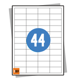 DULA Etiketten A4 44 stickers per vel 48,3x25,4mm 100 vel