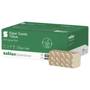 Handdoek Satino PT3 GreenGrow v-vouw 2-laags 250x2