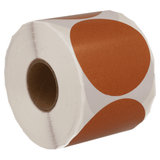 DULA Etiketten rond bruin 50mm - 500 stickers op rol - Sluitzegel