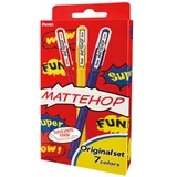 Gelschrijver Pentel K110 Mattehop Fun Original M ass blister à 7st