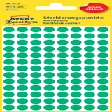 Etiket Avery 3012 rond 8mm groen 416 stuks