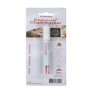 Krijtstift Europel watervast 1-3mm wit blister 1 s