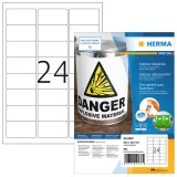Etiket HERMA 9537 63.5x33.9mm weerbestendig wit 960 stuks