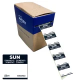 Etiket Avery HACCP zondag-zwart 25x25mm 1000 stuks