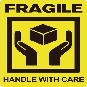 Waarschuwingsetiket IEZZY fragile handle with care