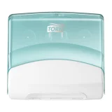 Reinigingsdoekdispenser Tork W4 Performance gevouwen turquoise 654000