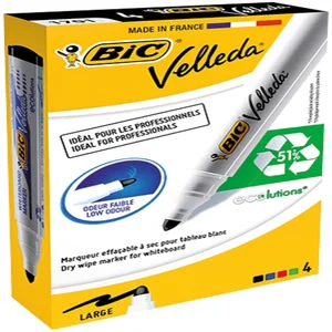 Whiteboardmarker Bic Velleda 1701 rond large assor