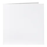 Correspondentiekaart Papicolor dubbel 105x148mm kraft wit pak à 6 stuks