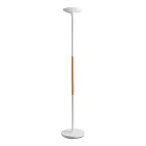 Vloerlamp Unilux Pryska led hout wit