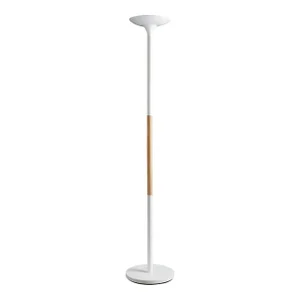 Vloerlamp Unilux Pryska led hout wit
