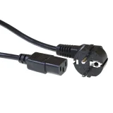 Kabel ACT Netsnoer CEE 7/7 male - C13 zwart 1.5 meter