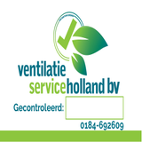 Ventilatie Service Holland Stickers 8x5CM Wit Glans