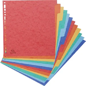 Tabbladen Exacompta 225x297mm 11-gaats 12-delig gl