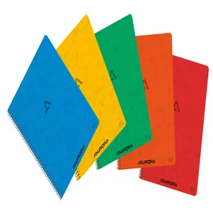 Schrift Aurora 210x165mm lijn 120 pagina's 80gr as