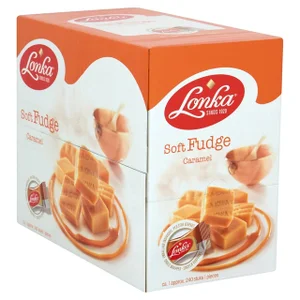 Nougat Lonka fudge caramel doos 214 stuks
