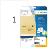 Etiket HERMA 4375 210x297mm A4 transparant 25 stuks