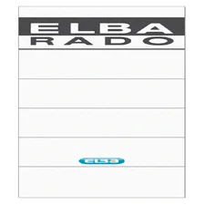 Rugetiket Elba breed 59x190mm zelfklevend wit/grij