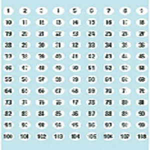 Etiket HERMA 4128 8mm getallen 1-540 540 stuks