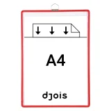 Zichtpanelenframe hangend Tarifold A4 rood 5 stuks