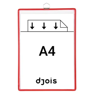 Zichtpanelenframe hangend Tarifold A4 rood 5 stuks