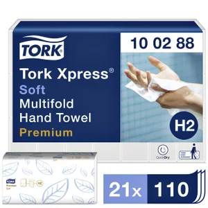 Handdoek Tork H2 Xpress Premium multifold 2-laags