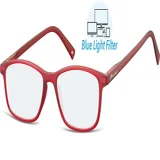 Leesbril Montana +1.50 dpt blue light filter rood