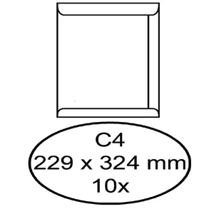 Envelop Quantore akte C4 229x324mm zelfklevend wit