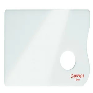 Verfpalet Caran d'ache plexiglas 26x13cm wit