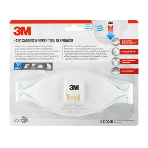Stofmasker 3M Aura voor schuren 9322 FFP2 met vent