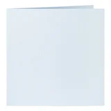 Correspondentiekaart Papicolor dubbel 105x148mm babyblauw pak à 6 stuks