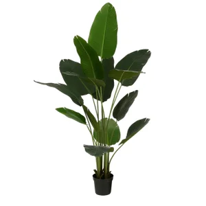 Kunstplant Mica Bananen boom in plastic pot 180x30