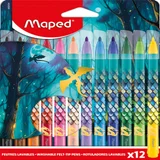Viltstift Maped Dragon set à 12 kleuren