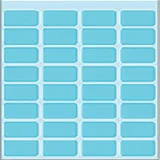Etiket HERMA 3643 12x19mm blauw 160 stuks