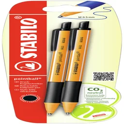 Balpen STABILO pointball 6030/46 medium zwart blis