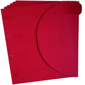 Smartfolder geperforeerde opbergmappen A4 Rood 6 s
