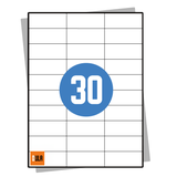 DULA Etiketten A4 30 stickers per vel 70x23,7mm 100 vel