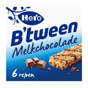 Tussendoortje Hero B'tween melkchocolade 6pack ree