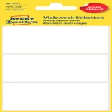 Etiket Avery 3081 76x39mm wit 18 stuks