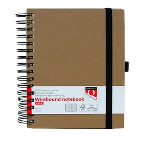 Notitieboek Quantore A5 spiraal lijn 192blz 80gr k