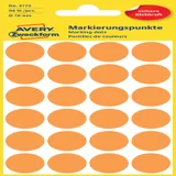 Etiket Avery 3173 rond 18mm lichtoranje 96 stuks