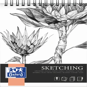 Tekenblok Oxford Sketching A4 50 vel 120 gram spir