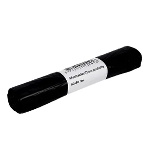 Afvalzak Cleaninq 60x80cm HDPE T23 60L zwart rol à