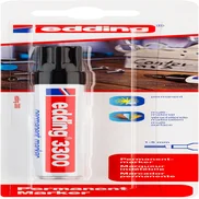Viltstift edding 3300 schuin 1-5mm zwart blister à